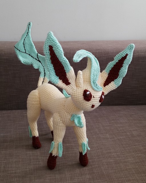 Leafeon Pokemon amigurumi free pattern schemi gratis amigurumi amigurumi free dowload