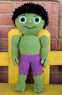 Amigurumi l'incredibile Hulk free pattern schemi gratis amigurumi amigurumi free dowload