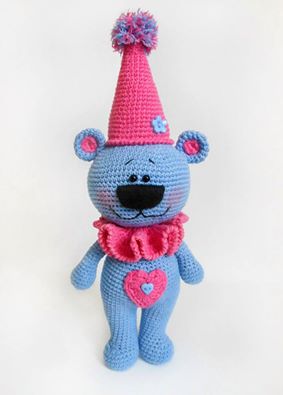 Amigurumi orsetto facciamo festa free pattern schemi gratis amigurumi amigurumi free dowload