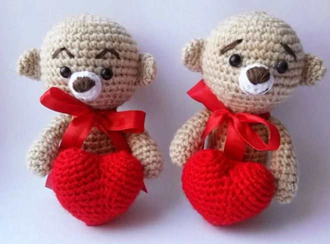 Amigurumi orsetti con cuore free pattern schemi gratis amigurumi amigurumi free dowload