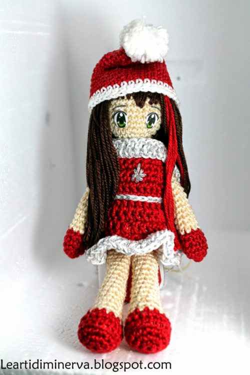 Amigurumi bambolina natalizia free pattern schemi gratis amigurumi amigurumi free dowload