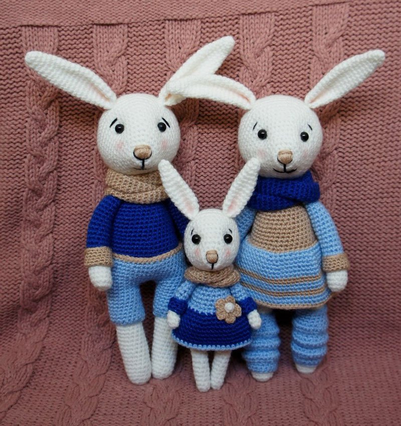 Amigurumi la famiglia dei coniglietti free pattern schemi gratis amigurumi amigurumi free dowload