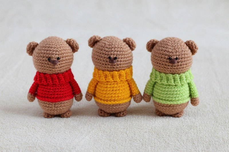 Amigurumi orsetto col maglione free pattern schemi gratis amigurumi amigurumi free dowload