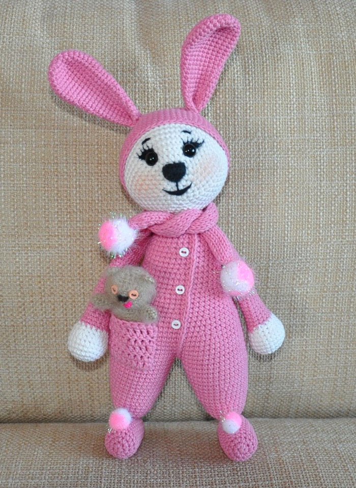 Amigurumi coniglietto in pigiama free pattern schemi gratis amigurumi amigurumi free dowload