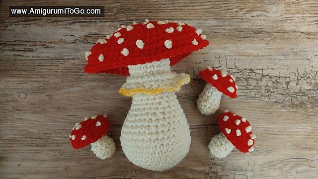 fungo funghi Amigurumi free schemi gratis